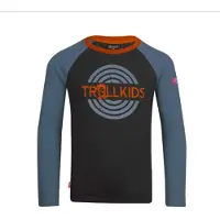 TROLLKIDS Preikestolen Long Sleeve T-shirt Bleu,Noir 164 cm Enfants
