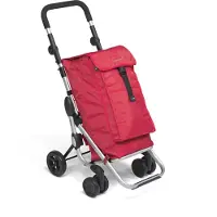 Foppapedretti Go Up Aluminium, Noir, Rouge Valise à roulettes
