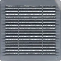 EDM Lüftungsgitter 87701 Grau 10 x 10 cm