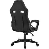 Sense7 Chaise gaming Knight en tissu noir - Chaise de bureau ergonomique Chaise de bureau Chaise gaming pivotante Chaise pour joueur PC 120 kg