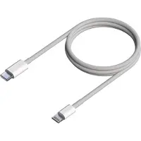 Aisens Câble USB 2.0 Type-C Lightning A102-0543/ USB Type-C mâle - Lightning mâle/ Jusqu'à 2,5W/ 60Mbps/ 50cm/ Blanc