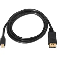Aisens A124-0131 - Câble Mini DP (60Hz, 2m, pour écran 4K), Noir