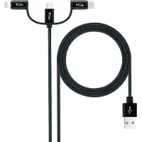 Nanocable Câble USB 10.01.3200 noir 1 m