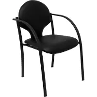 Piqueras Y Crespo Hellin Office Fixed Chair 2 Units Noir