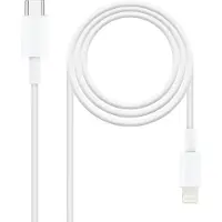 TooQ Câble Nanocable Usb C vers Lightning 1 M Blanc Blanc One Size
