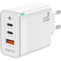 Aisens Chargeur mural ASCH-65W3P007-W/ 2xUSB Type-C/ 1x USB/ 65W