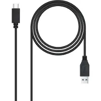 Nanocable 10.01.4002 - Câble USB 3.1, Gen2 10 Gbps 3A, type USB-C/M-A/M, noir, 2 m