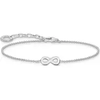 Thomas Sabo Bracelet avec pendentif Infinity argent, (19 cm, Argent 925)