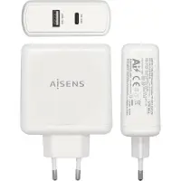 Aisens Chargeur Usb-c Pd3.0 45w Usb-a 12w White Asch-2pd45a-w
