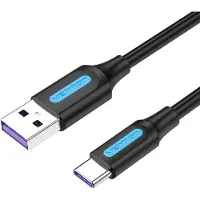 Vention Câble USB 2.0 A vers USB-C CORBD 5A 0,5m noir type PVC