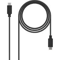 Nanocable Câble USB 2.0 Type-C 10.01.2301/ USB Type-C mâle - USB Type-C mâle/ 1m/ Noir