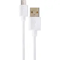 DCU Câble USB 2.0 vers MicroUSB 1 mètre blanc/blanc