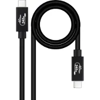 Nanocable 10.01.5002 Câble Usb-c 1.8 M Transparent Transparent One Size