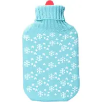 EDM Bouillotte Bleu Laine (2 L) (2 l, Bouillotte avec housse)