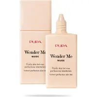 PUPA Milano Wonder Me Nude - Fluide Teinté Instantané Parfait Pour Le Visage 010 - Porcelaine (30 Ml)