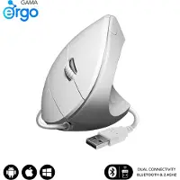 Subblim Souris ergonomique EDGVU02 1600 DPI blanche