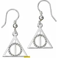 Carat Shop Harry Potter boucles d'oreilles Drop Reliques de la Mort with Crystals (argent sterling), (Argent massif)