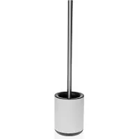 Versa Brosse de toilettes Blanc Acier Polypropylène 10,5 x 47,5 x 10,5 cm