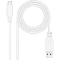 Nanocable Câble Nanokabel USB 2.0 3A, Type USB-C/M-A/M, blanc, 2 m