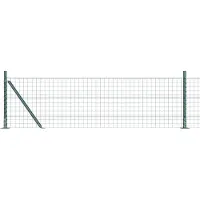 vidaXL Clôture Euro avec socle en béton, 50 x 0,6 m, en acier revêtu de PVC