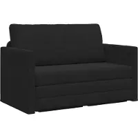 vidaXL Canapé-Lit Noir 124 x 204 x 61 cm Velours
