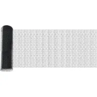 vidaXL Clôture hexagonale avec poteaux, 50 x 0,8 m, acier revêtu de PVC