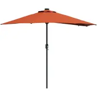 vidaXL Parasol de jardin terre cuite 294 x 150 x 223 cm