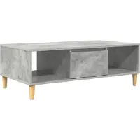 vidaXL Table basse, gris béton, 102 x 55 x 35 cm, matériau de bois