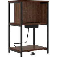 vidaXL Table de chevet Chêne marron 40 x 40 x 61 cm Bois d'ingénierie