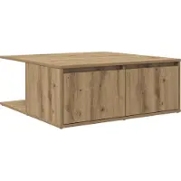 vidaXL Table Basse Avec Tiroir Chêne Artisan 80 X 80 X 31 Cm Lumarko