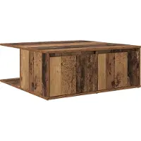 vidaXL Table Basse Avec Tiroir Vieux Bois 80 X 80 X 31 Cm Lumarko