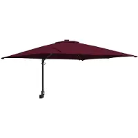 vidaXL Parasol de jardin rouge bordeaux 248,5 x 247,5 x 160 cm