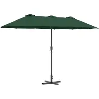 vidaXL , parasol de jardin, 370 x 197 x 239 cm, polyester et aluminium