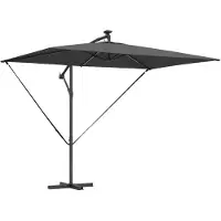 vidaXL Parasol , 294 x 200 x 270 cm, polyester et aluminium