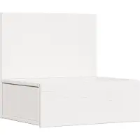 vidaXL Table de chevet Blanc 42 x 32,5 x 40 cm Bois massif en pin