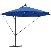 vidaXL Parasol , 294 x 294 x 248 cm, polyester et aluminium