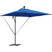 vidaXL Parasol 249 x 249 x 250 cm en polyester et aluminium