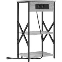 vidaXL Cabinet de chevet Sonoma gris 41 x 31 x 76 cm Bois d'ingénierie