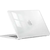 MW Coque pour MacBook Air 13' 2022 / 2024 / 2025 Série Crystal Clear Antichoc Transparent