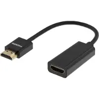 Deltaco HDMI-1088 Câble HDMI HDMI Type A (Standard) Noir (0.10 m), Câble vidéo, Noir