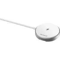 Deltaco Chargeur magnétique sans fil 15W (15 W), Chargeur sans fil, Blanc