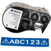 Brady M4C-1000-595-BL-WT ruban vinyle 25,4 mm x 7,62 m (d'origine) - blanc sur bleu
