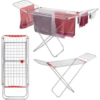 Kadax Séchoir à linge "Macau", grand séchoir avec deux ailes pliables, 175 cm