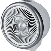 Steba VTH 2 Hot & Cold, Aérotherme électrique d'intérieur, classe II, Allemagne, table, argent, blanc, toucher