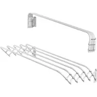 Kadax Séchoir à linge pliable pour la buanderie, séchoir à linge peu encombrant en métal (100cm)