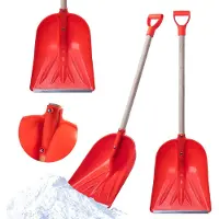 Kadax Pelle à neige "Estival", Pelle à neige avec manche en bois, orange, 38 cm
