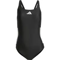 Adidas Maillot de bain sport '3-Stripes C-Back' noir / blanc