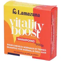 Lamazuna Shampooing solide - boost de vitalité | cheveux normaux 70g