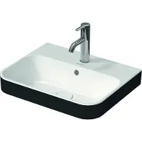 Duravit Vasque à poser 50 x 40 cm Happy D.2 Plus Anthracite/blanc 2360506100 (400 mm, 500 mm)