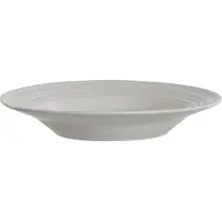 DKD Home Decor Assiette creuse - - Lot de 4 - Porcelaine - Blanc - Non compatible micro-ondes